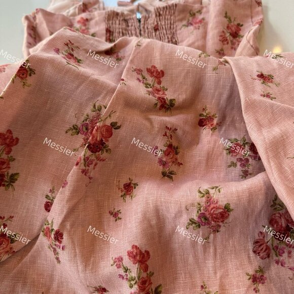 Reformation Balia Linen Dress in TeaTime - Picture 11 of 13